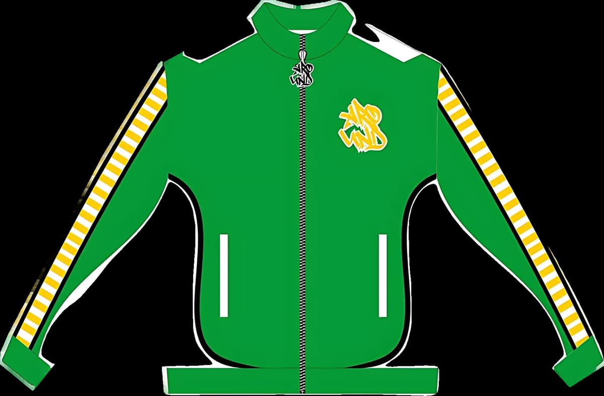 Green Zip Through Mesh Panelled Tracksuit