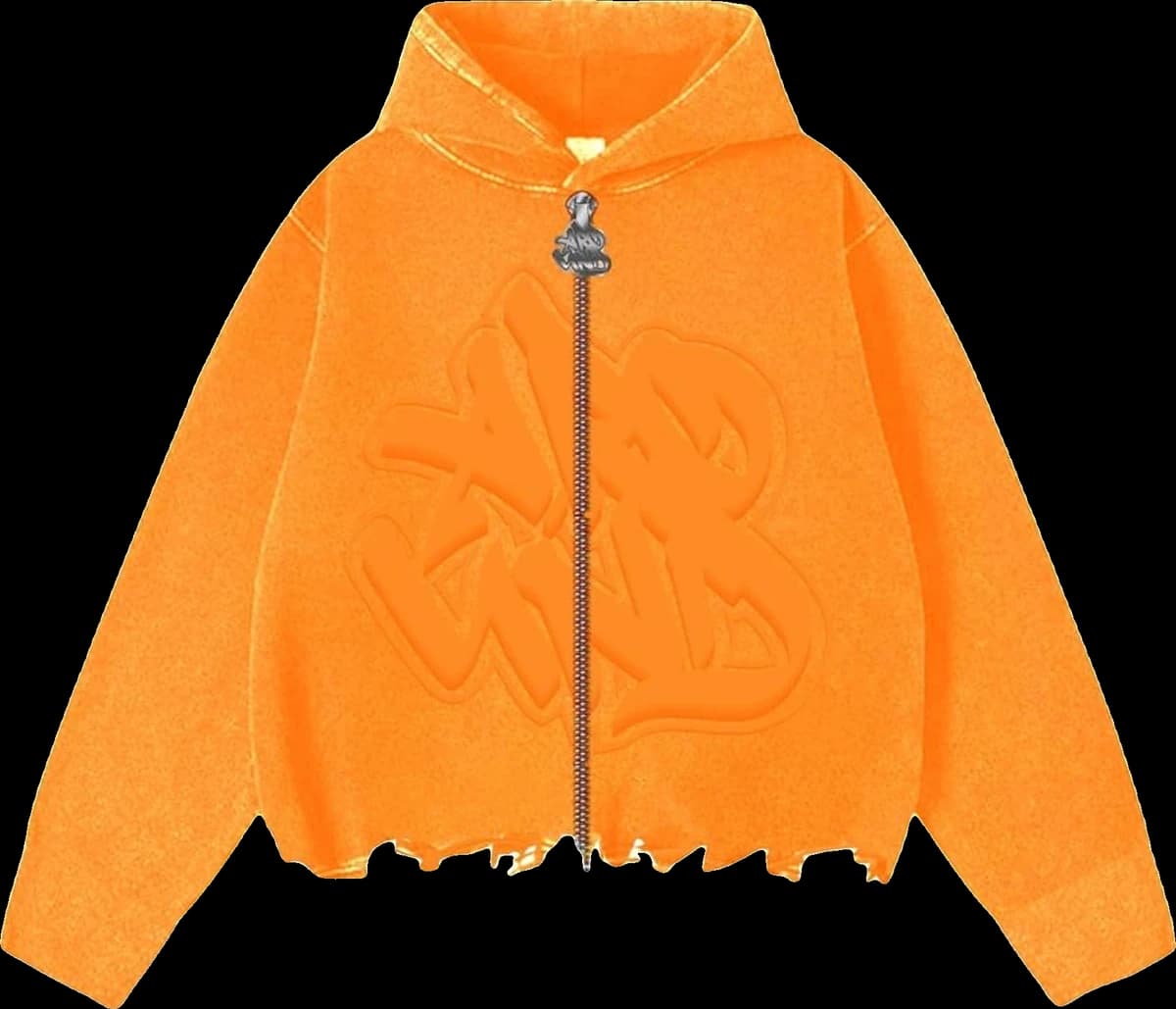 Around Ember Glow Crop Style Hoodie